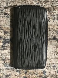 Louis Vuitton Epi Leather Zippy Zip Around Long Wallet Purse Black