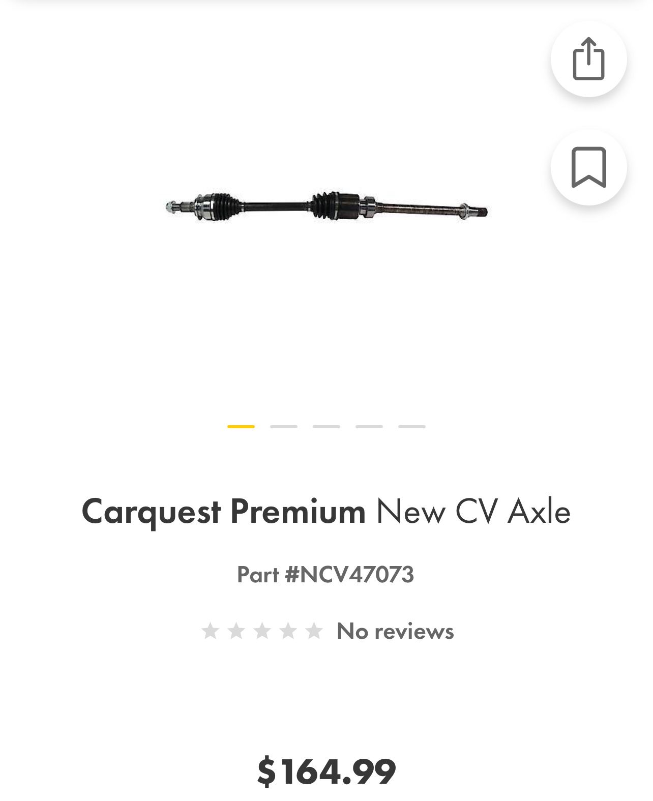 CV Drive Axle 