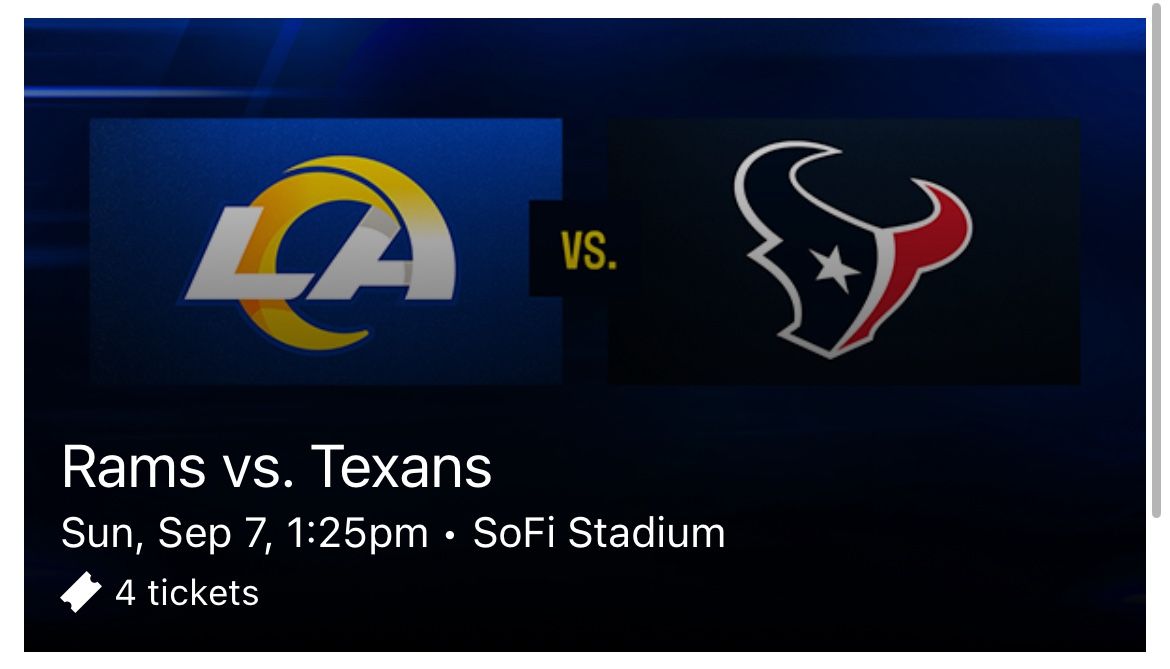 Rams vs Texans