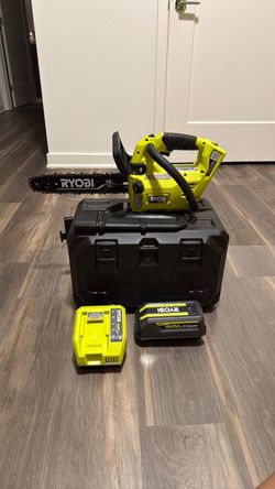 RYOBI 40V HP Brushless 12 in. Top Handle Battery Chainsaw with 4.0 Battery and Charger