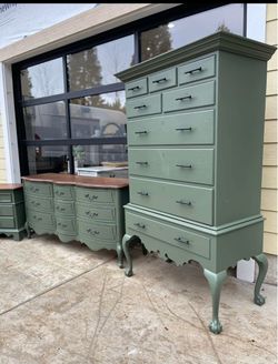 French provincial, tall modern dresser