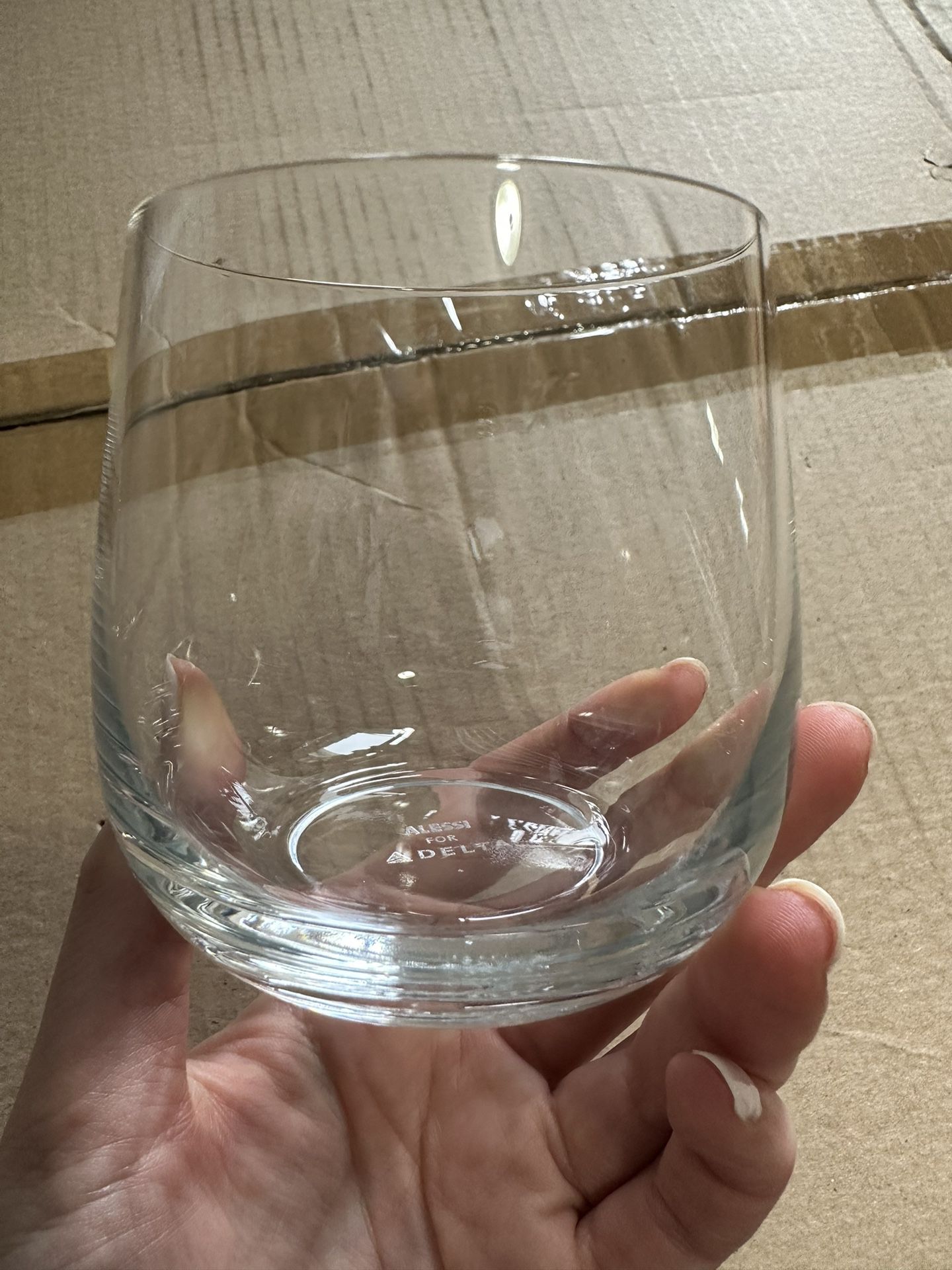 ALESSI for DELTA AIRLINES Cordial Short Stem Glasses wine glass Italian  Design