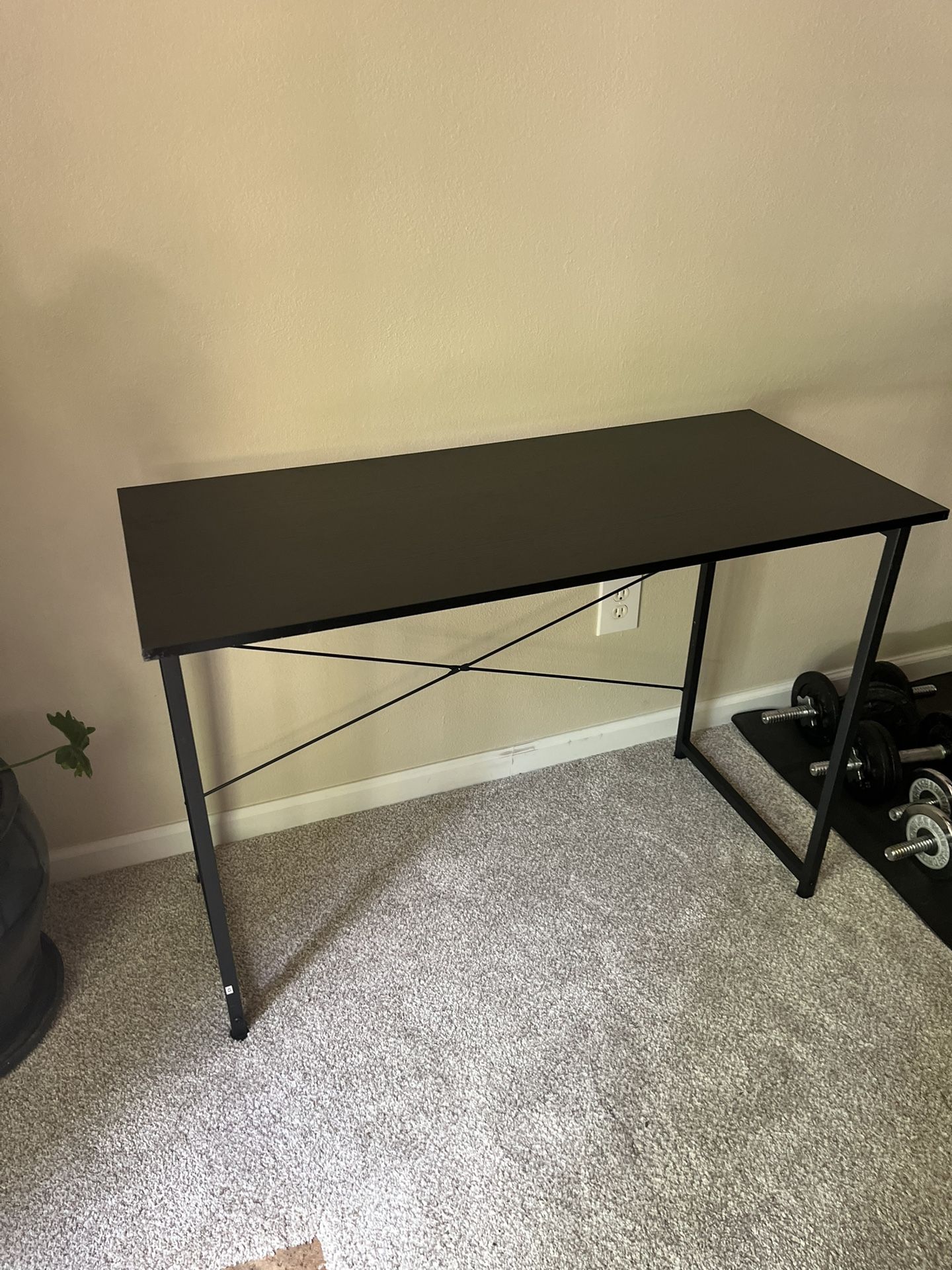 Black Desk Table Almost 4 Feet Long