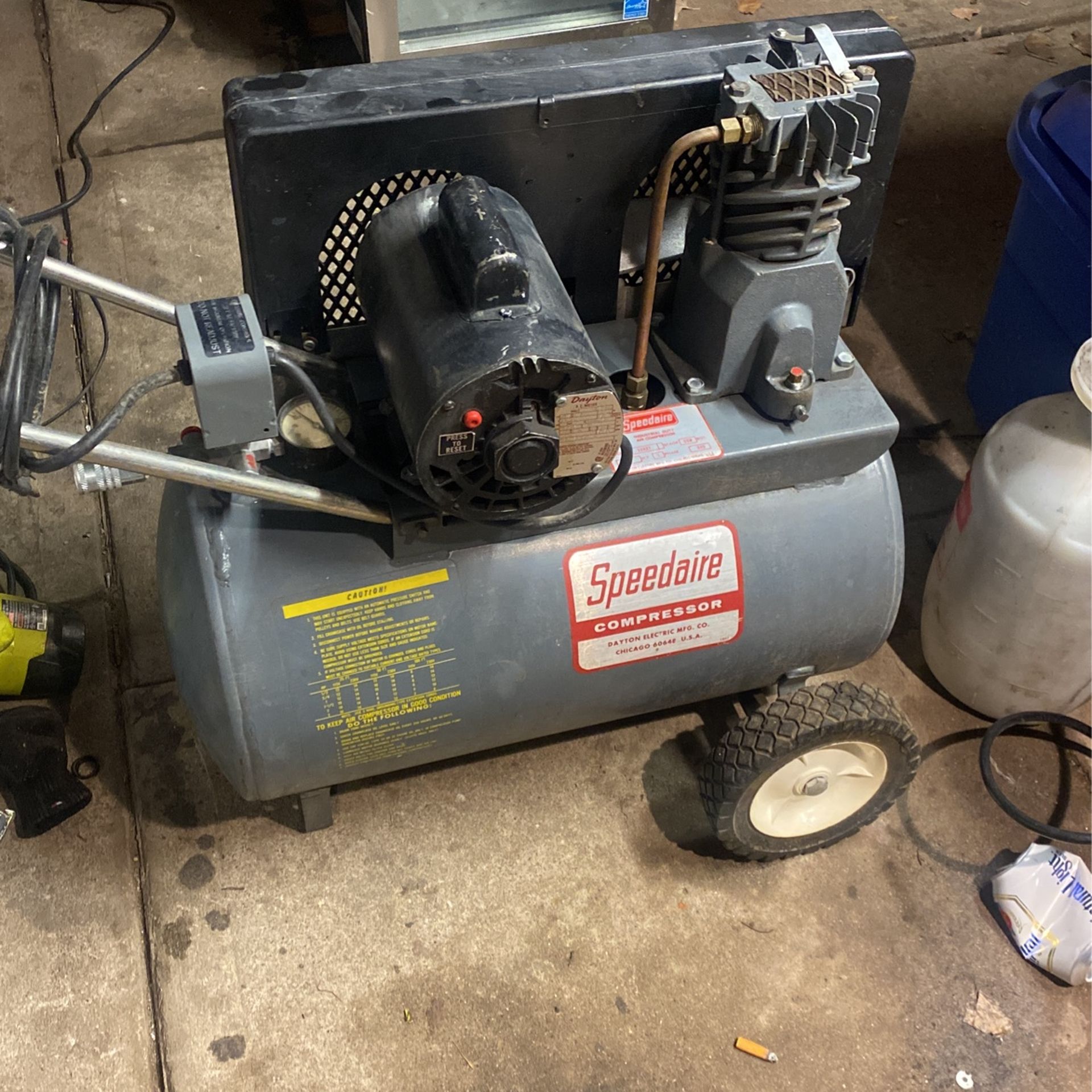 Vintage Speedaire Compressor