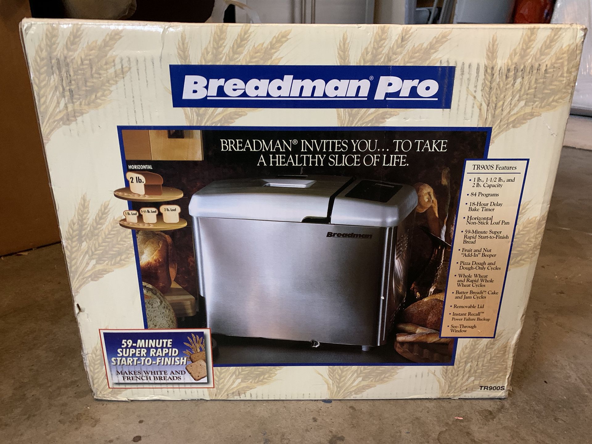 Breadman Pro bread maker