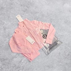 Lulu Lemon Strawberry Milk Define Jacket + HR Align Leggings