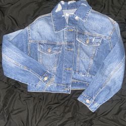*NEW* Cropped Denim Jean Jacket
