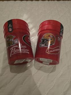 San Francisco 49ers NFL Plastic Cups 2-Pack
