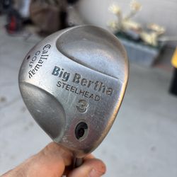 Callaway Big Bertha Steelhead 3 Wood / RCH 99 Firm Graphite NEW GRIP