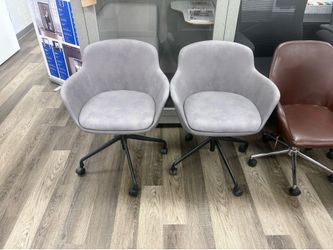 Grey office chairs adjustable height