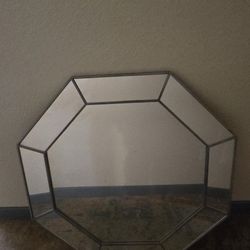 Set of 3 Decorative Wall Mirrors – 2ft x 2ft – Geometric Frame