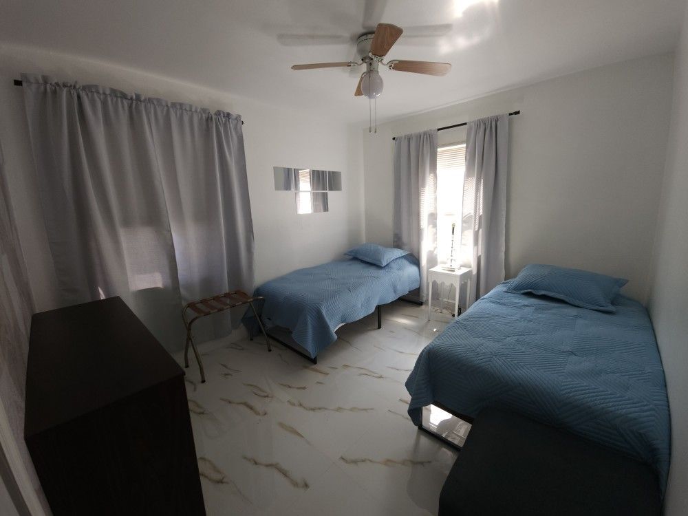 2 Twin Beds Including Metal Frames + Foam Mattresses for Sale in