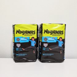 Ninjamas Nighttime Bedwetting Boy's Underwear, Size S/M, 14ct