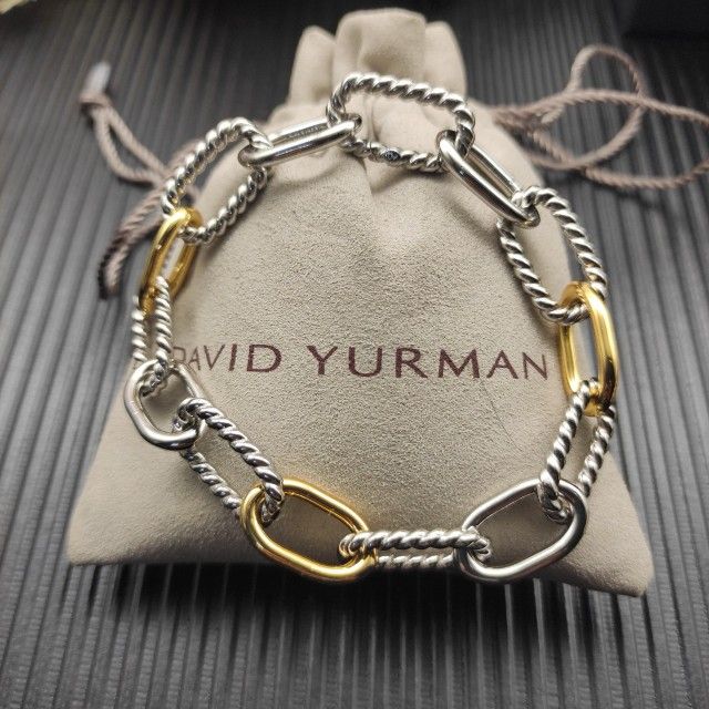 Women's David Yurman Madison Chain Bracelet Three-link Color Bracelet. Size 21cm