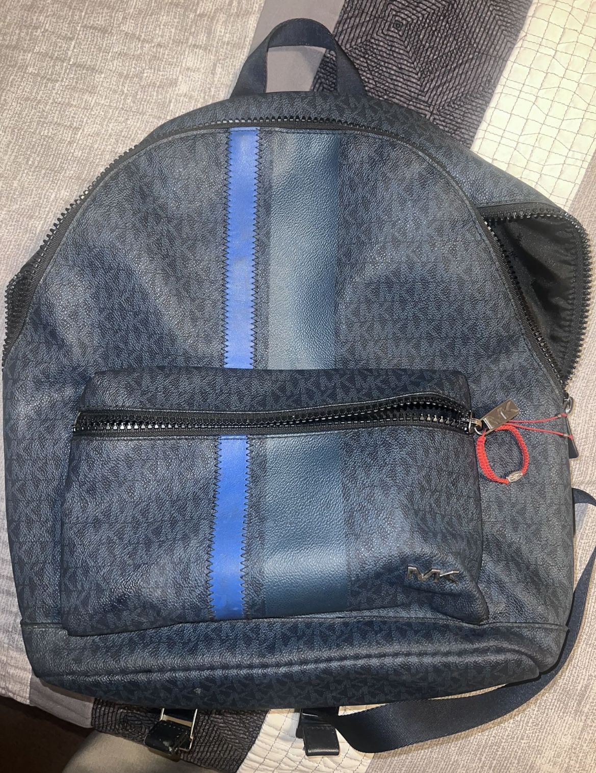 Michael Kors Backpack - MK Logo - Leather Mens Laptop Bag