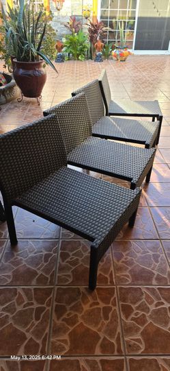 Patio Chairs Set Plus Center Table