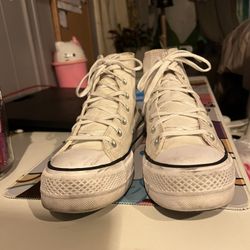platform white converse 
