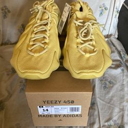 YEEZY 450 SULFUR  SIZE 14