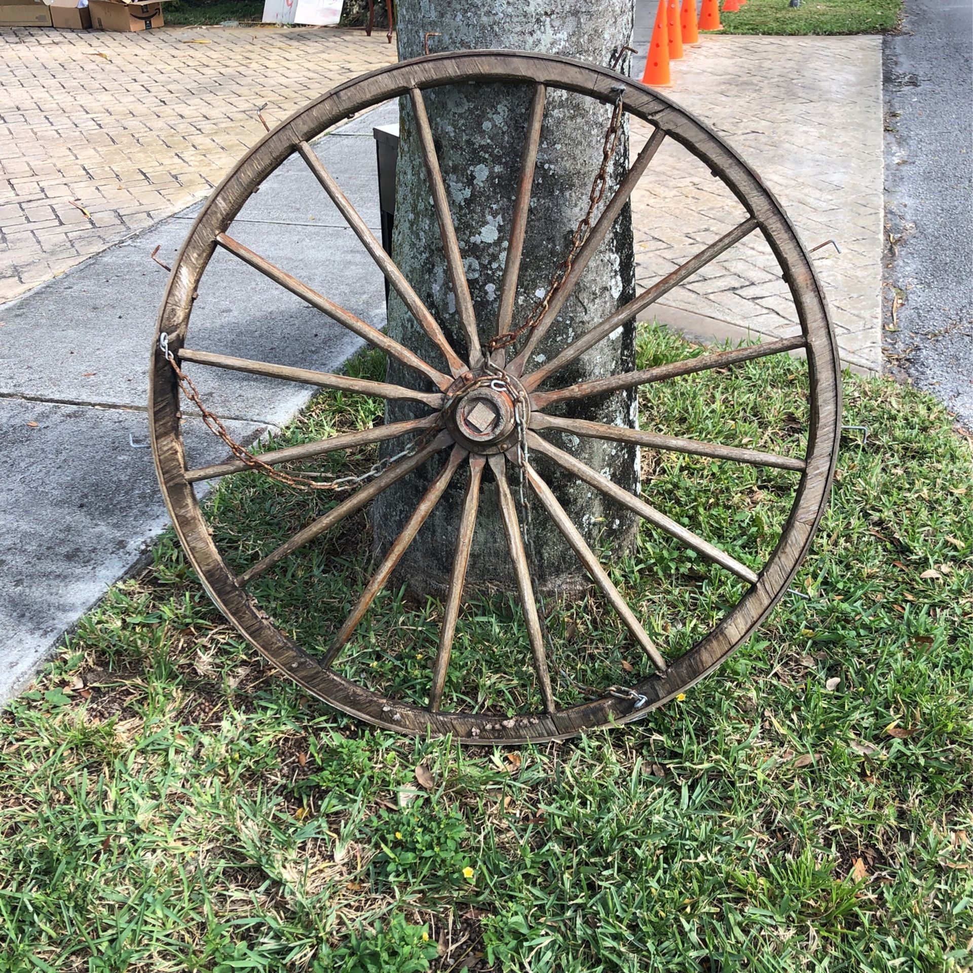 Authentic wagon wheel