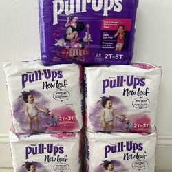 Diapers Pull UPs New leaf Size 2T-3T all 5 x $35