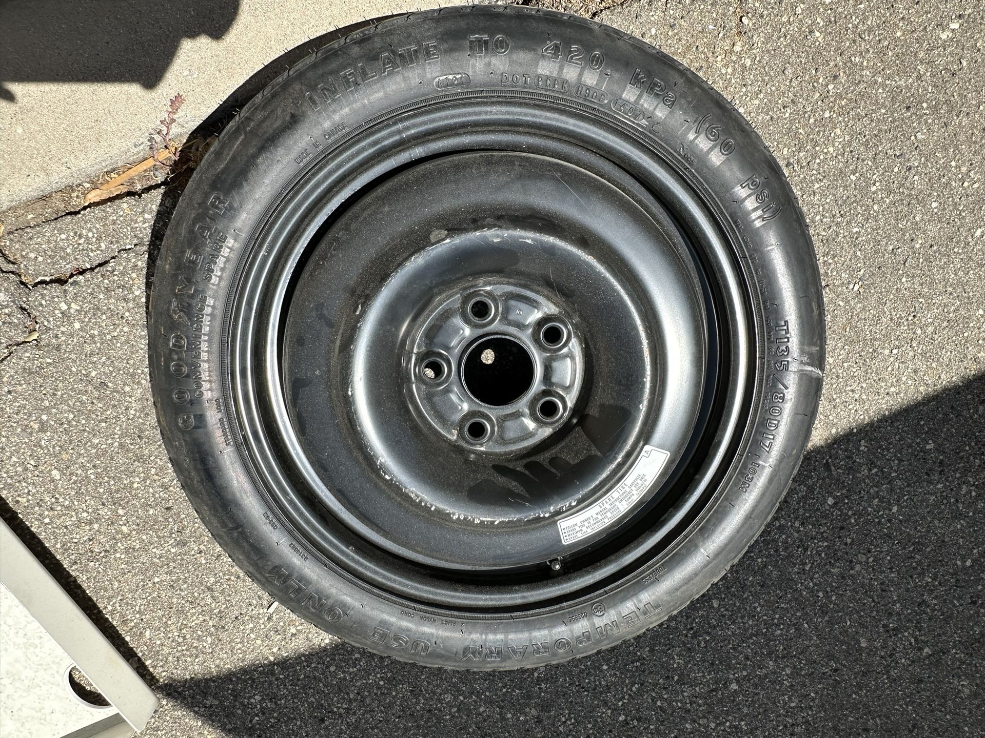 Honda Odyssey 2006/2011 Spare Tire