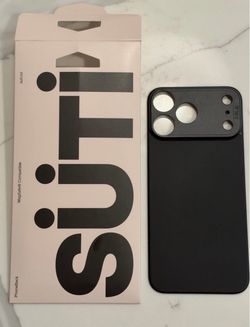 SUTI PhoneBack MagSafe - iPhone 17 Pro Max Case - Silicone - Carbon Black