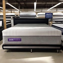 King Size Mattress Purple Premier 4 Wrapped in Plastic 13” Inches Thick Direct From Factory Same Day Delivery  🚚