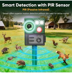 Solar Ultrasonic Animal Outdoor. New, Unopened BOx.