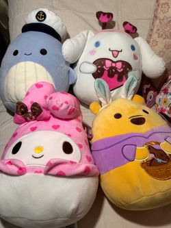 4 Squishmallows selling all together