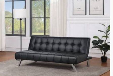 Faux Leather Futon