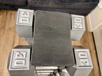 Set Of Set Of Cast Iron Hex Dumbbells From 30s to 55s Pounders ( Total: 510 lbs. ) [ NO RACK INCLUDED - yes you can Buy It $