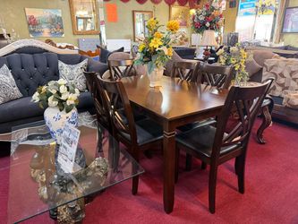 ✨ 7-Piece Brown Dining Set✨