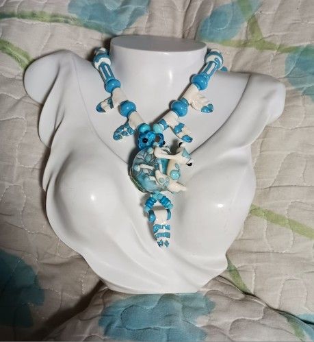 Necklace Vintage Frog Lampwork