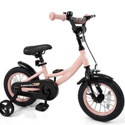 New in Box Kids Bike 12” Wheel Girls Bike with Removable Training Wheels