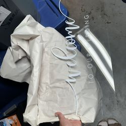 Acrylic Welcome To Our Wedding Sign 