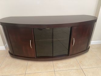 TV Media Console / Buffet Curved Front Dark Cherry El Dorado Furniture 60”