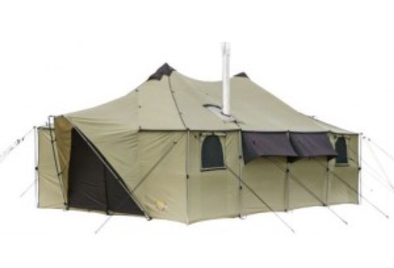 Cabela's 12 x 20 Alaknak tent with wood stove