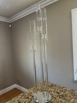 Glass Candle Centerpieces