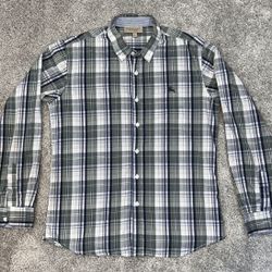Burberry London Boys Size Large Plaid Long Sleeve Button Down Dress/Casual Shirt in Excellent Condition!
