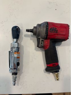 Mac Tools 3/8 Air Impact And Bluepoint 1/4 Air Ratchet Bundle