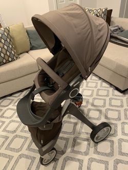 Designer Stokke Xplory Stroller in Brown