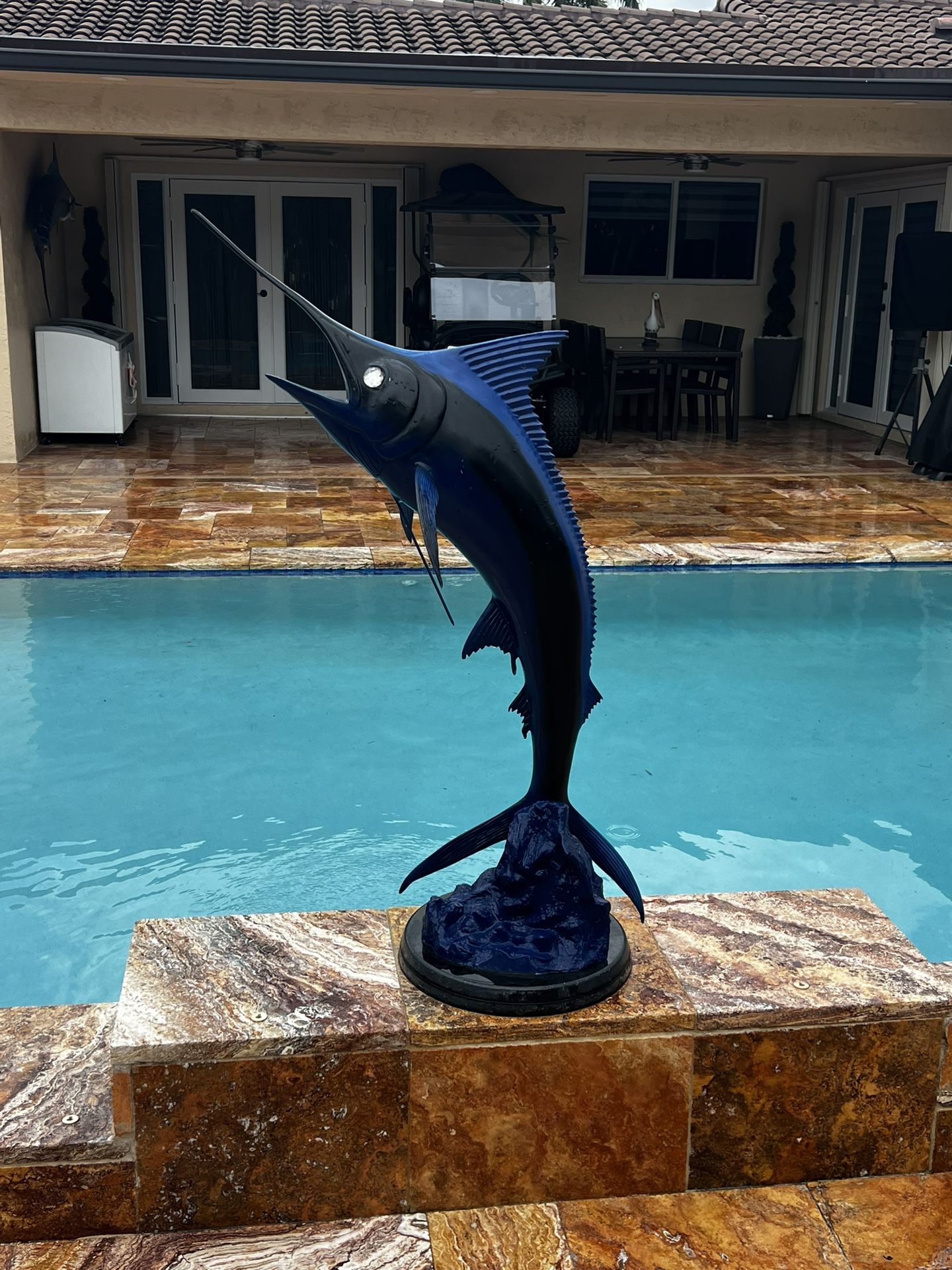 Bronze Marlin Statue