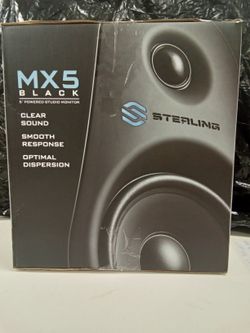 sterling MX5 black  5" powerd studio monitor