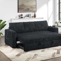 Convertible Sofa w/pulloutbed & USB connection