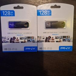 PNY 128GB USB 2.0 Flash Drives (2-Pack)