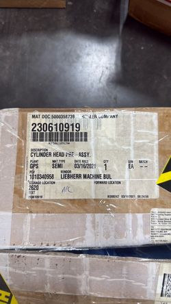 Cylinder head part# (contact info removed)19). OEM