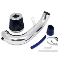 Short Ram Air Intake Kit + Filter For 01-05 Honda Civic (VP / DX / LX / EX) Blue