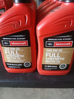 Brand New Full Synthetic Quarts Of Oil 0-20w