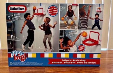 Little Tikes Toddler Kids TotSports Attach And Play Basketball Toy