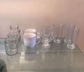 12 Drink Ware Drinkware  Drinking Glasses Water Tea Coffee Mugs Glass Stoneware Mason Jar